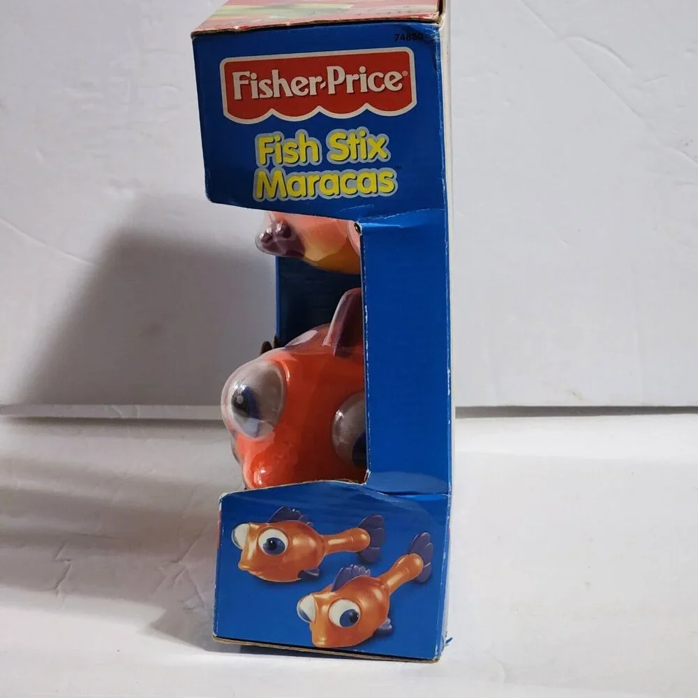 Fisher-Price Fish Stix Maracas Vintage 1999 74880 Mattel New Rare HTF